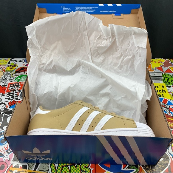 Adidas Superstar Desert Tan Sneakers Women’s Various Sizes - Picture 12 of 12